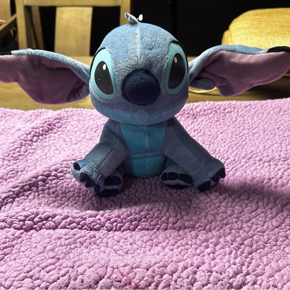 Blue and Purple Stuffed Animal Plush Toy